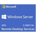 Windows Server 2016 RDS 5 USER Cals License